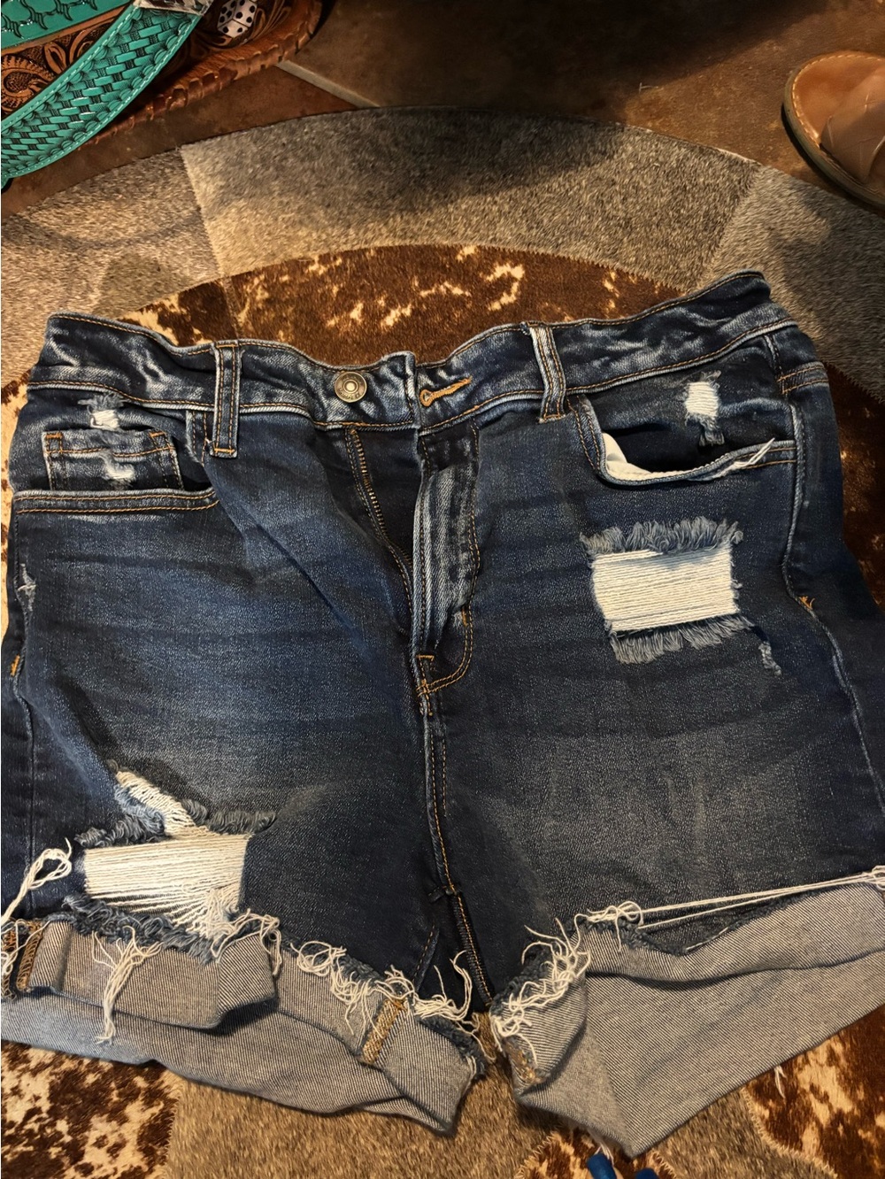 Zenana Distressed Shorts